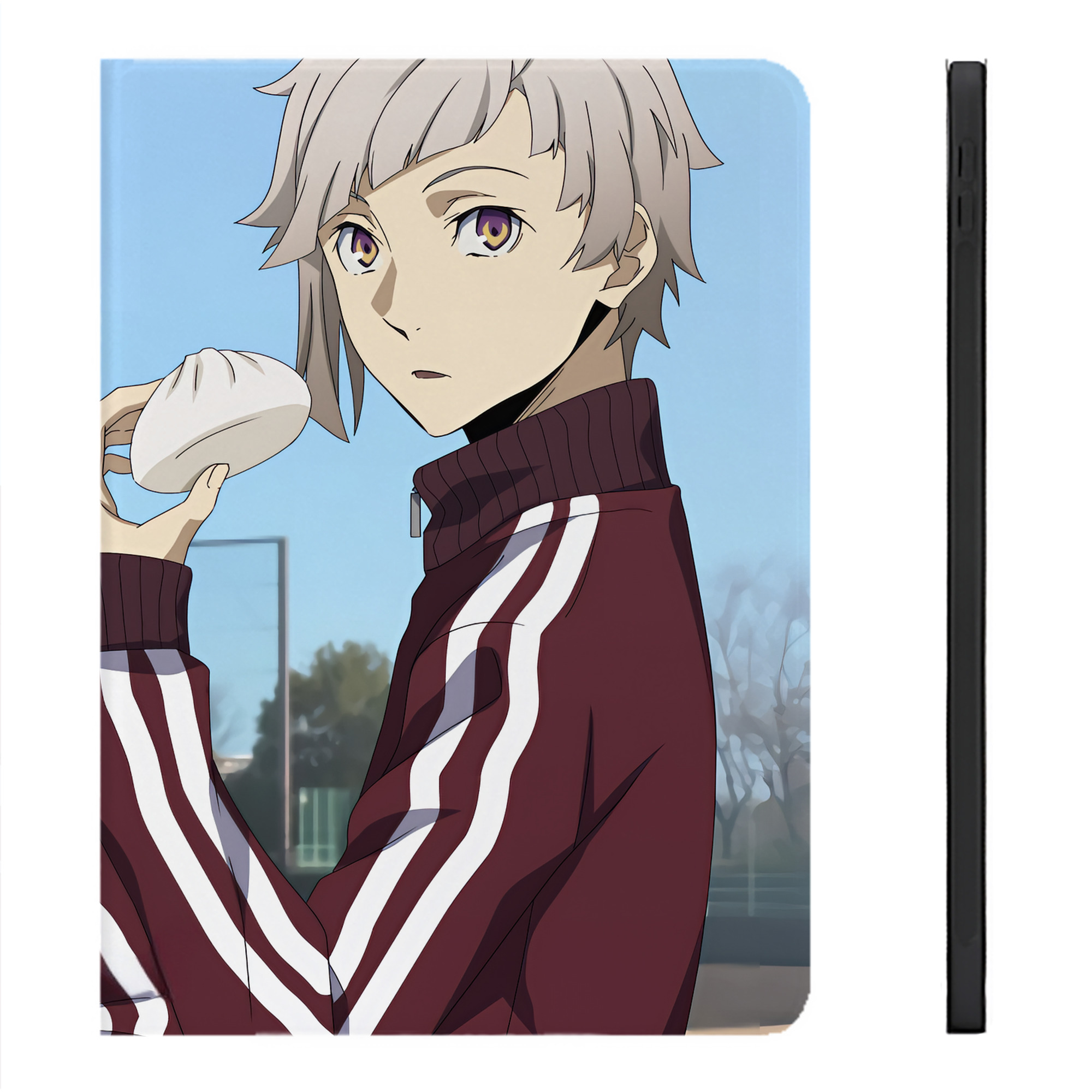 （画像用） 文豪ストレイドッグス Bungo Stray Dogs IPadケース ペンホルダー付き ブックスタイルデザイン